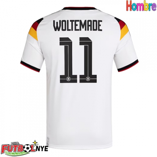 Camiseta Alemania Nick Woltemade #11 Primera Equipación Mundial 2026 manga corta